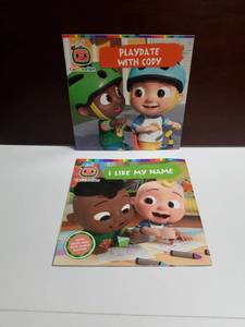 lot 2586 image: Cocomelon 2-Book Set Playdate with Cody I Like My Name