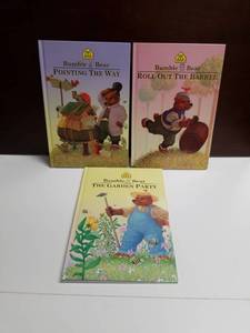 lot 2619 image: Bumble Bear 3-Book Set Pointing The Way, Roll Out The Barrel, The Garden Party