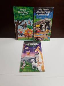 lot 2648 image: Just Ask Books 3-Book Set Why Do Birds Sing, Why Does It Thunder and Lightning, What Makes Day and Night