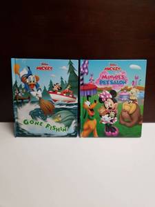 lot 2653 image: Disney Junior Mickey 2-Book Set Gone Fishin and Minnies Pet Salon