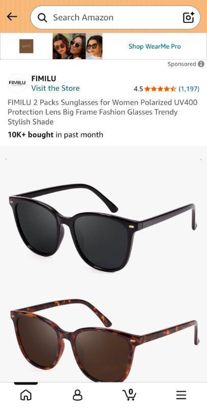 lot 18594 image: Womens Cat Eye Reading Sunglasses 2-Pack - Retail $15