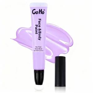 lot 4317 image: Go Ho Pastel Purple Face Paint Stick,Water Based Cream Light Purple Body Paint Washable,Highly Pigmented,Smooth and Safe for Skin,Halloween Cosplay SFX Ursula Makeup - Retail $6