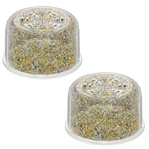 lot 4424 image: 2 Pack Shower Head Filter Replacement Cartridge Compatible with All Canopy Fixed & Handheld Filtered Shower Head, Shower Filter For Hard Water - Retail $38