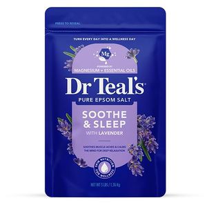 lot 4430 image: Dr Teal s Epsom Salt Magnesium Soak  Soothe & Sleep with Lavender  3 lbs