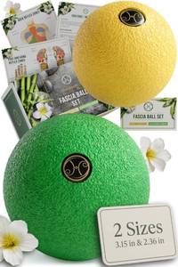 lot 4444 image: HELDSON EPP Fascia Massage Balls Set 6cm &amp 8cm Trigger Point Massage Ball for Back, Feet &amp Neck&nbsp Deep Tissue Muscle Release &amp Myofascial Therapy Lightweight &amp Firm&nbsp