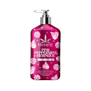 lot 4458 image: Hempz NEW Pink Peppermint Meringue Body Moisturizer, Body Lotion, Fall and Winter Skin Care for Men & Women, Limited Edition, 17 fl.oz. - Retail $20