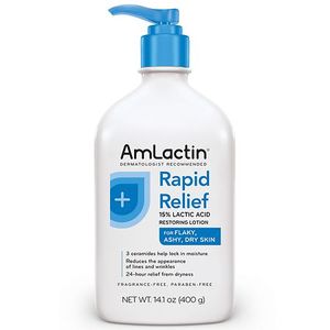 lot 4479 image: AmLactin Intensive Healing Exfoliating  Hydrating AHA Body Lotion - 14.1oz - Retail $54