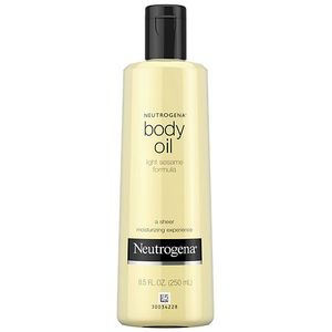 lot 4506 image: Neutrogena Body Oil For Dry Skin  Light Sesame Formula  8.5 fl. oz - Retail $16