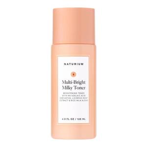 lot 4549 image: Naturium Multi-Bright Milky Toner, Exfoliating Skincare for Face with Azelaic Acid, 120 mL  4 fl oz - Retail $17