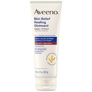 lot 4555 image: Aveeno Skin Relief Healing Ointment for Body & Face 7.2 oz - Retail $15