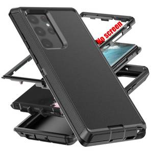 lot 4558 image: AYMECL for S22 Ultra Case,Military Grade 3 in 1 Full Body Shockproof DustDrop Proof Heavy Duty Protection Cover,for Samsung Galaxy S22 Ultra 6.8 Inch,Black - Retail $9