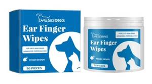 lot 4588 image: Wegbong Ear Finger Wipes for Cats and Dogs 50 Pieces -&nbsp