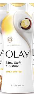 lot 4605 image: Olay Body Wash for Women, Ultra Moisture, 24hr Moisturizing, Hydrating & Refreshing, B3 Vitamin Complex, Free of Parabens & Phthalates, for All Skin Types, Shea Butter Scent, 22 fl oz