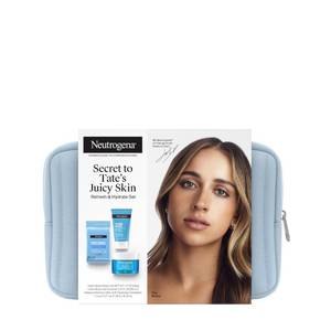 lot 4613 image: Neutrogena Refresh & Hydrate Skin Care Set, Gift Set with Tate McRaes Must-Haves, Includes Makeup Remover Wipes, Gel Facial Cleanser, & Water Gel Face Moisturizer, Travel Size, 3 Items - Retail $21