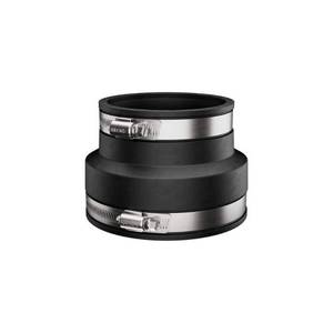 lot 4624 image: Fernco Schedule 40 4 in. Hub x 4 in. Dia. Hub PVC Flexible Coupling&nbsp