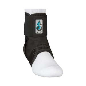 lot 4662 image: ASO Black Ankle Support Medium 12-13  Ankle Circumf. Lace Up for the Foot 264014 - Retail $49
