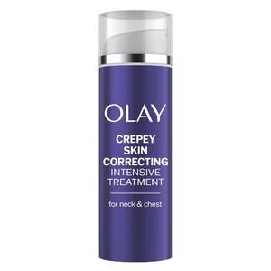 lot 4670 image: Olay Treatment Cream Intensive Crepey Skin Correcting for Neck & Chest with Retinol24, Vitamin B3 Complex, Deeply Hydrates, Renews & Smoothes Skin, 1.7 fl oz