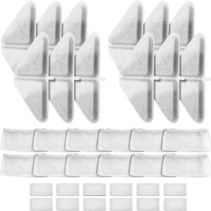 lot 4702 image: Pet Fountain Replacement Filters for 230oz7L Dog Water Fountain, 5 Layers Filtration System, 12 Filters 12 Sponges12 Mesh Bags for for 1.8GAL Cat Water Bowl - Retail $16