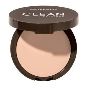 lot 4740 image: Covergirl Clean Invisible Pressed Powder, Lightweight, Breathable, Vegan Formula, Creamy Natural 120, 0.38oz - Retail $7