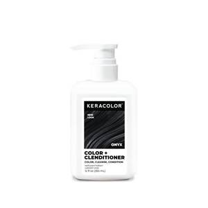 lot 4774 image: Keracolor Color  Clenditioner Temporary Hair Color Cream - Onyx - 12 fl oz - Retail $45