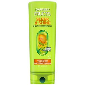 lot 4809 image: Garnier Fructis Sleek & Shine Smoothing Conditioner for Frizzy Hair - 12 fl oz Paraben-Free, Sulfate-Free, Vegan, Contains Argan Oil - Retail $34