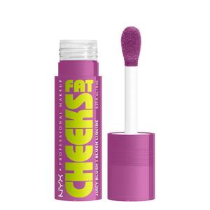 lot 4842 image: NYX PROFESSIONAL MAKEUP Fat Cheeks Liquid Blush, Buildable, Dewy Blush with Long-Lasting 12HR Wear - Blueberry Burst (Cool Purple) - Retail $10