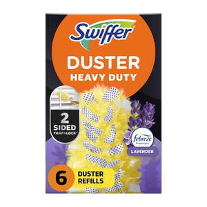 lot 4851 image: Swiffer Dusters Heavy Duty Multi-Surface Duster Refills for Cleaning  Lavender  6 Count - Retail $10