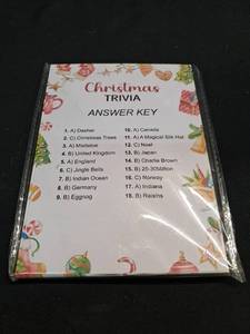 lot 4856 image: Christmas Trivia Cards&nbsp