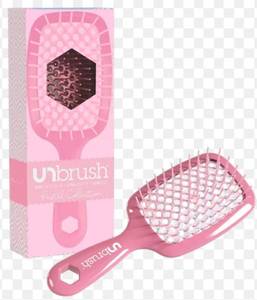 lot 4882 image: UNbrush Detangling Hair Brush Rose Pink