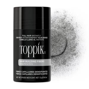 lot 4895 image: Toppik Hair Building Fibers, Gray, 12g Fill In Fine or Thinning Hair, Instantly Thicker, Fuller Looking, 9 Shades for Men & Women, Keratin Protein Formula - Retail $25