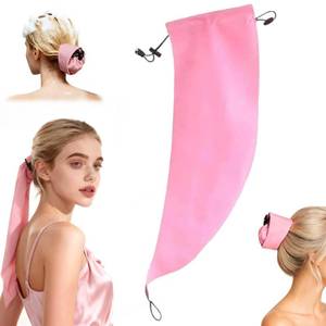 lot 5237 image: Waterproof Hair Sleeve for Long Hair, Crown Washing Shower Cap Ponytail, Protect Styled Hairs, Reusable, Quick Root Refresh, Great for Pool Travel Shower Gym Beach, Amazing Time Saver - Retail $8