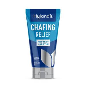 lot 5274 image: Hylands Chafing Relief Cream Anti Chafe Cream-to-Powder to Prevent Chafing &amp Soothe Irritated Skin for Men and Women - 3 oz - Retail $10