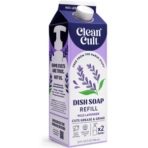 lot 5309 image: Cleancult Dish Soap Refill  Nature-Inspired Ingredients  Lavendar  32 fluid oz - Retail $7