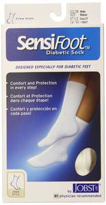 lot 5346 image: JOBST - SensiFoot Crew Sock 8-15 mmHg - Retail $22