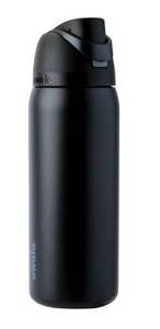 lot 5367 image: Owala 32oz FreeSip Stainless Steel Water Bottle - Very Very Dark - Retail $35
