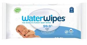 lot 5374 image: WaterWipes Sensitive Newborn &amp Baby Wipes 60-Count Pack&nbsp