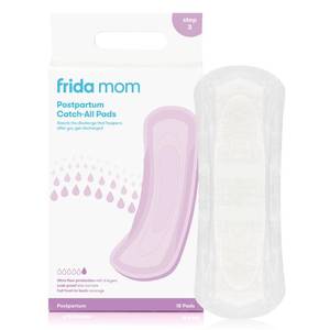 lot 5386 image: Frida Mom Postpartum Pads, Leak Proof Feminine Care Maxi Pads, 6 Layers of Protection for Maximum Absorbency (18ct) - Retail $8