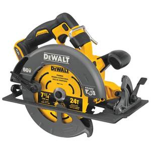 lot 3556 image: DeWALT Flexvolt Max 7-14  60V Brushless Circular Saw DCS578B (Bare Tool) - Retail $373