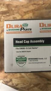 lot 3636 image: Dura by Interchange Head Cap Assembly CN565-15 Coil Nailer SN5016 Stapler 4 Boxes