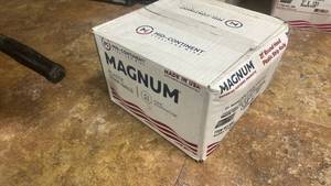 lot 3676 image: Magnum Fasteners 2845352 2.38 in. 21 deg Ring Shank Angled Strip Nails - Pack of 5000 - Retail $82