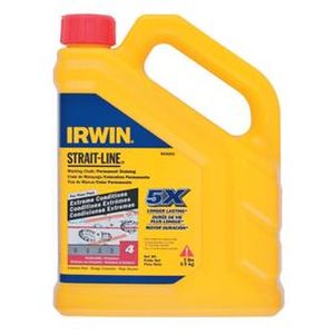 lot 8669 image: New Irwin 4935522 Strait Line Marking Chalk Refill  Crimson Red  Permanent Each - Retail $255