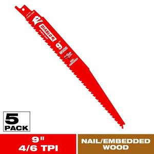 lot 8702 image: (2) Diablo 9 in. Bi-Metal Reciprocating Saw Blade 612 TPI 5 pc. - Retail $21