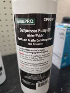 lot 8719 image: Interchange Pro Compressor Pump Oil Winter Weight - Model CP0QW&nbsp1 Quart