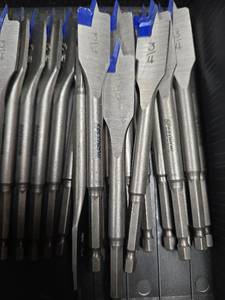 lot 8720 image: (21) Speedbor Flat Chisel Bits Set 34in - Retail $0
