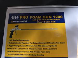 lot 8729 image: AWF PRO Foam Gun 1200 New In Box&nbsp