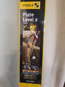 lot 8744 image: Stabila Plate Level 2 7-12 #35712 TYPE 106T - Retail $449