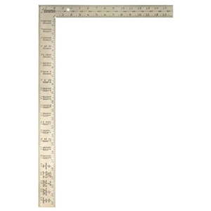 lot 8752 image: Irwin Steel Framing Square 16 In. X 24 In. - Retail $51