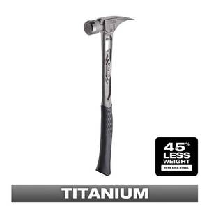 lot 8760 image: Stiletto TIB15MC 15-oz TIBONE Titanium Hammer Milled Face with Curved Handle - Retail $352