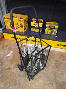 lot 8782 image: Small Shopping Cart Of Titebond Subfloor Adhesive Tubes