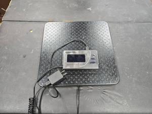 lot 8810 image: Amazon Basics Digital Scale 660 lb Capacity with AC Adapter